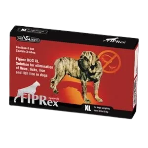 FIPRex 75 XL, solutie antiparazitara externa caini talie foarte mare (40-60 kg), 1 pipeta