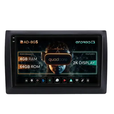 Navigatie 2K Fiat Stilo Android, S-Quadcore 4GB RAM + 64GB ROM, 9.5 Inch - AD-BGS90042K+AD-BGRKIT356V2