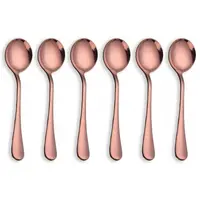 Linguri din Inox, Roz Auriu, 6 Bucati, Berglander