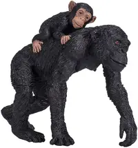 Figurina Mojo Wildlife - Cimpanzeu cu pui