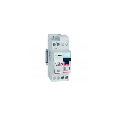 DX³ Stop Arc 6000 cu bottom side supply - 1P+N on pe partea dreapta 230 V~ - 6A - 2 module - B curba