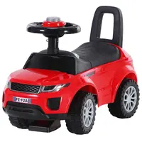 HOMCOM Masina prevazuta cu loc Jucarie pentru Copii 12-36 Luni Rosie