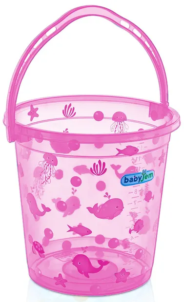 Găleată de clătire BabyJem - roz, 14 L