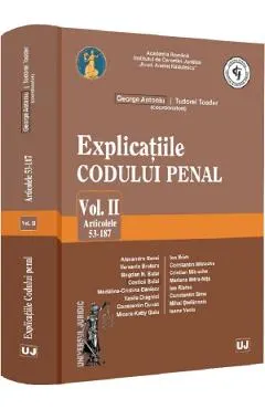 Explicatiile codului penal Vol.2: Articolele 53-187