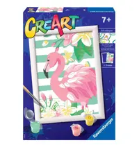 Set pictura pe numere Ravensburger CreArt Flamingo