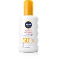 NIVEA SUN Sensitive Immediate spray protector pentru plajă SPF 50+