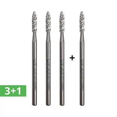 Set 3+1 gratis - bit carbid - baioneta subtire medie #211