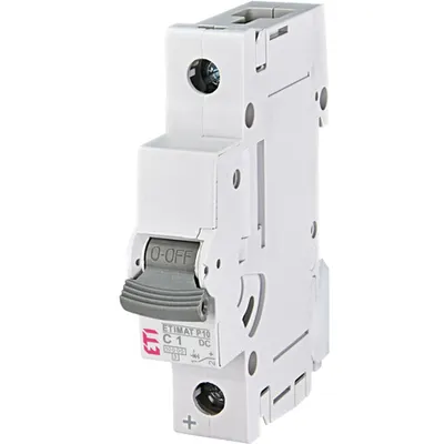 ETIMAT P10 Intrerupatoare automate miniatura 10kA ETIMAT P10-DC 1p C1