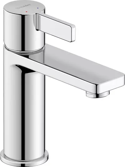 Baterie lavoar Duravit D-Neo DE1020002010, marime M, cartus ceramic, monocomanda, 165 mm, Crom lucios
