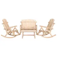 Gossi set mobilier de gradina, 4 piese, lemn masiv de molid