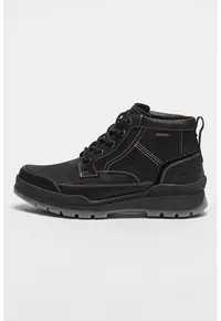 Ghete de piele cu cusaturi contrastante Tony - Negru