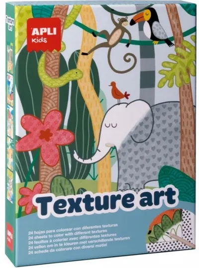 Joc de colorat cu diferite texturi Apli