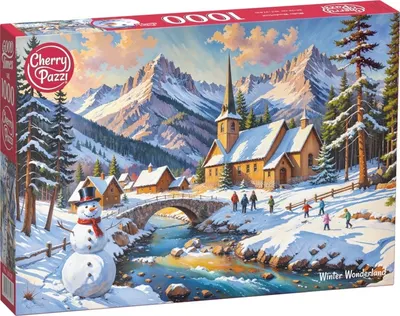 Puzzle Cherry Pazzi din 1000 piese - Povestea iernii