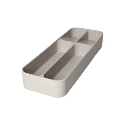Organizator de tacâmuri gri din plastic 13,5 x 39 cm – Brandani