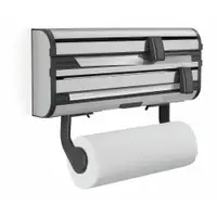 Dispenser pentru prosoape de bucătărie din hârtie și folie de aluminiu argintiu de montat pe perete din metal Parat Royal – LEIFHEIT