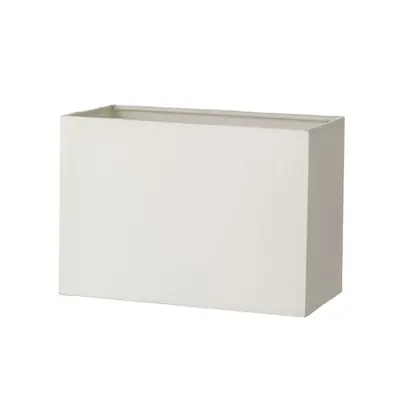 Abajur Modena Ivory Cotton Rectangle Shade 20cm