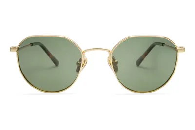 Eyerim Studio Bash Gold Matte Green Polarized