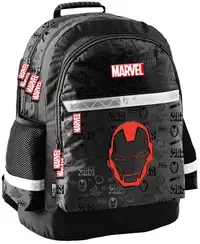 Ghiozdan școlar Paso Iron Man - Mask, cu 2 compartimente