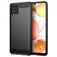 Husa pentru Samsung Galaxy A42 5G A426, Techsuit, Carbon, Neagra