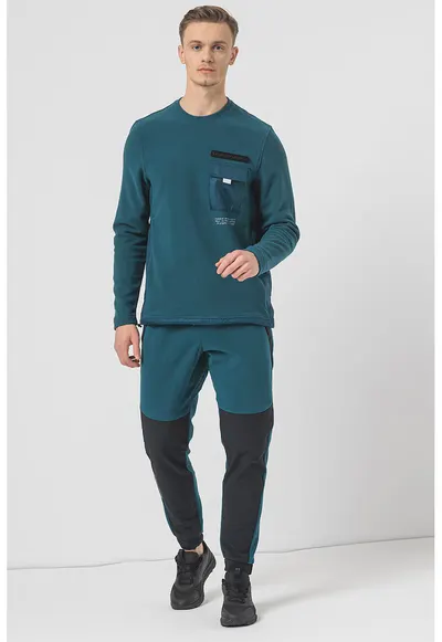 Bluza pentru antrenament ColdGear Infrared Utility - Albastru petrol