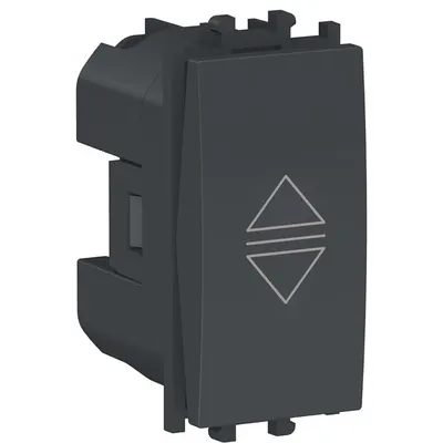 Intrerupator jaluzele 1 modul Schneider Easy Styl LMR0711003, negru