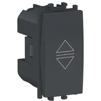 Intrerupator jaluzele 1 modul Schneider Easy Styl LMR0711003, negru