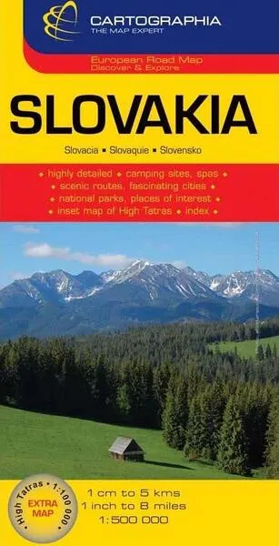 Hartă rutieră Slovacia - Paperback - ***
