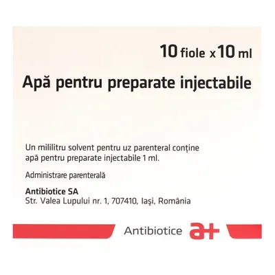 Apa pentru Preparate Injectabile X 10