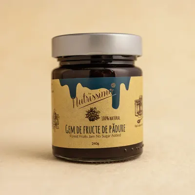 Gem de fructe de padure fara zahar 240g