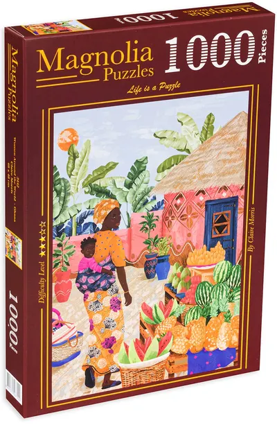 Puzzle Magnolia din 1000 de piese - Femeie cu copil