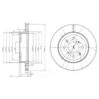 Disc frana DELPHI BG3884