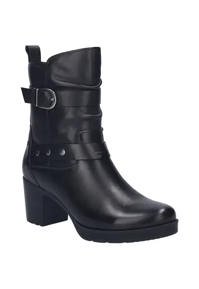 Botine femei - Gloria 07 - piele naturala - negru - marimea