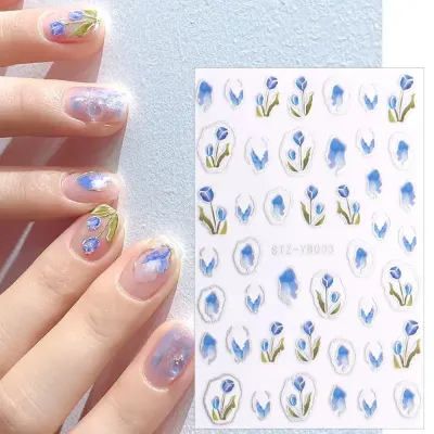 Abtibilduri unghii Marquise, STICKER88, Albastru