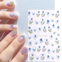 Abtibilduri unghii Marquise, STICKER88, Albastru