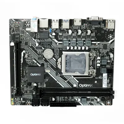 Placa de baza OptimX Pro H310, TPM 2.0, Socket 1151, compatibila cu procesoare Intel Gen 6/7/8/9 , DDR4
