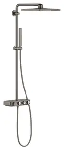 Sistem de dus Grohe Euphoria SmartControl 310 26508AL0, termostat, 310 mm, aparent, butoane push&turn, anti-oparire, anti-calcar, mat, Hard graphite