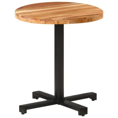 vidaXL Masă de bistro, Ø70x75 cm, lemn masiv de acacia, rotundă