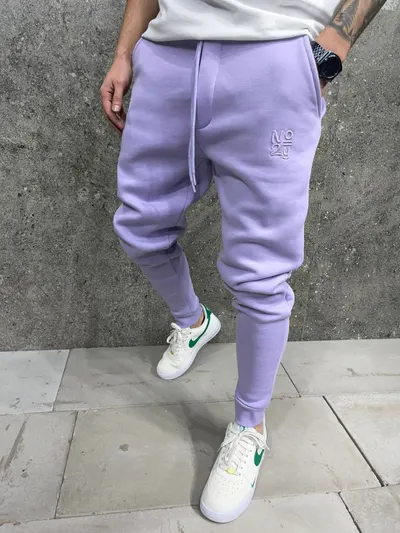 Pantaloni Slim Fit No 2y Lilac Bgas965(6221) (mărime: Xl)