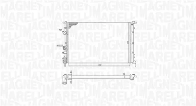 Radiator Motor (manual) Potrivit Renault Megane I, Megane I Classic, Megane I Coach, Megane Scenic, Scenic I 1.4-2.0