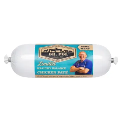 Pateu pentru caini Dr. Pol cu pui 650 gr