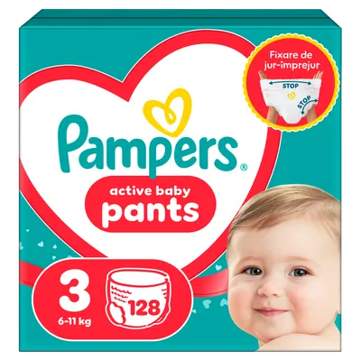 Scutece Pants Nr. 3 pentru 6-11 kg, 128 bucati, Pampers