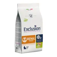 EXCLUSION Monoprotein VD Renal Phase 1, Porc și Orez, dietă veterinară, hrană uscată pisici, sistem renal, 1.5kg