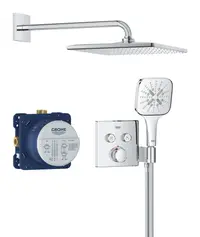 Sistem de dus Grohe SmartControl 34865000, 1/2 inch, incastrat, termostat, 310 mm, Crom