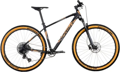 Bicicletă de munte cu viteze SPRINT - Apolon 12, 29'', 440 mm, negru/auriu