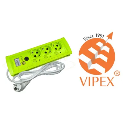 Vipex 43014 Prel protectie la suprasarcina si supratensiune (3×1,0mm) 3P 3m intrerupator