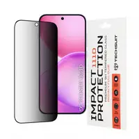 Folie de protectie Ecran Privacy Techsuit pentru Oppo Reno16 / Reno16 Pro, Sticla Securizata, Full Glue, 111D