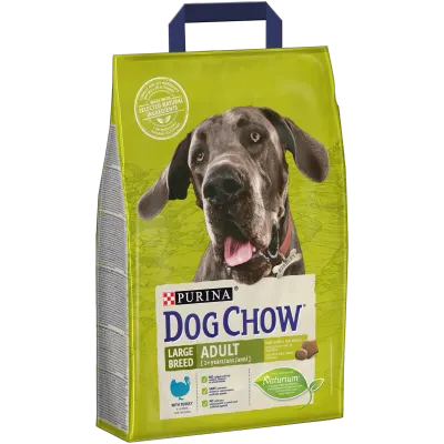 DOG CHOW Adult, Talie Mare, Curcan, 2.5 kg