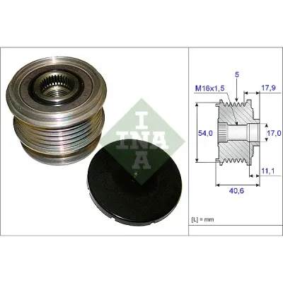 Sistem roata libera, generator INA 535 0121 10