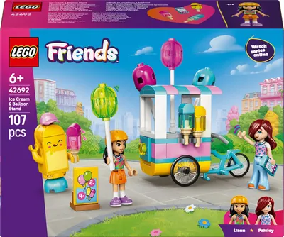Constructor LEGO Friends - Stand cu înghețată și baloane (42692)