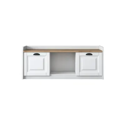 Pantofar P2, alb + nuc, 120x40x45 cm